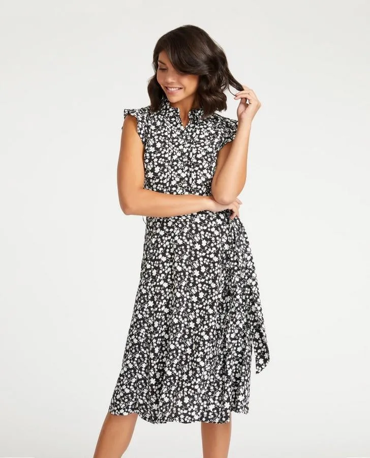 Monochrome Little Venice Fit and Flare Dress