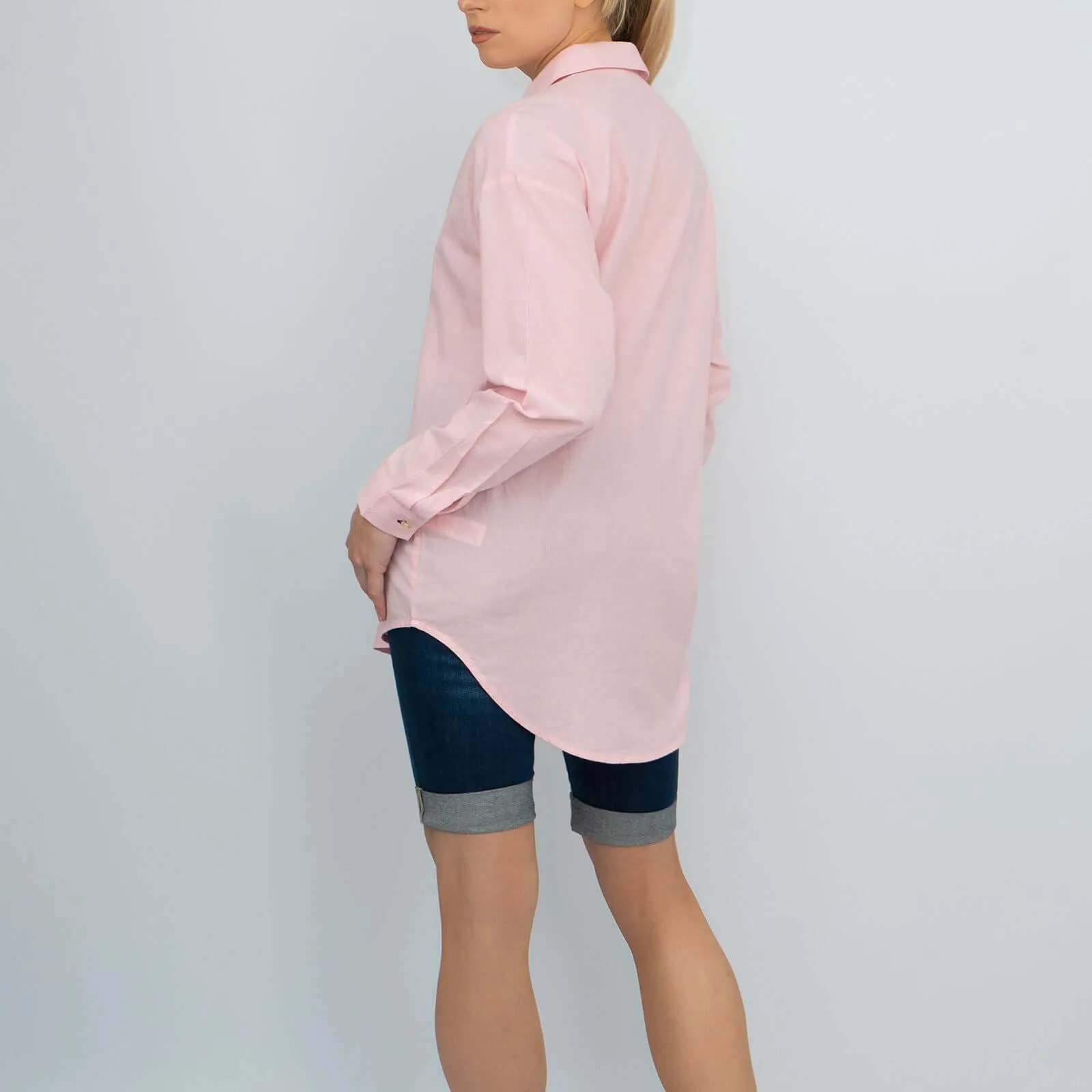 Next Longline Long Sleeve Loose Relaxed Fit Cotton Shirts