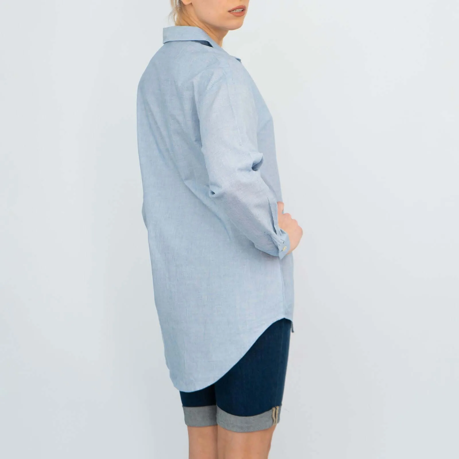 Next Longline Long Sleeve Loose Relaxed Fit Cotton Shirts