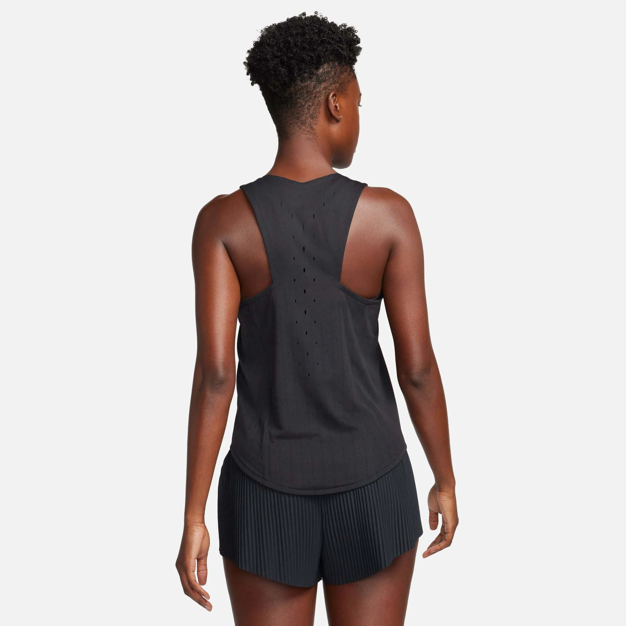 Nike | Women's AeroSwift Dri-FIT ADV Running Singlet - Black/White