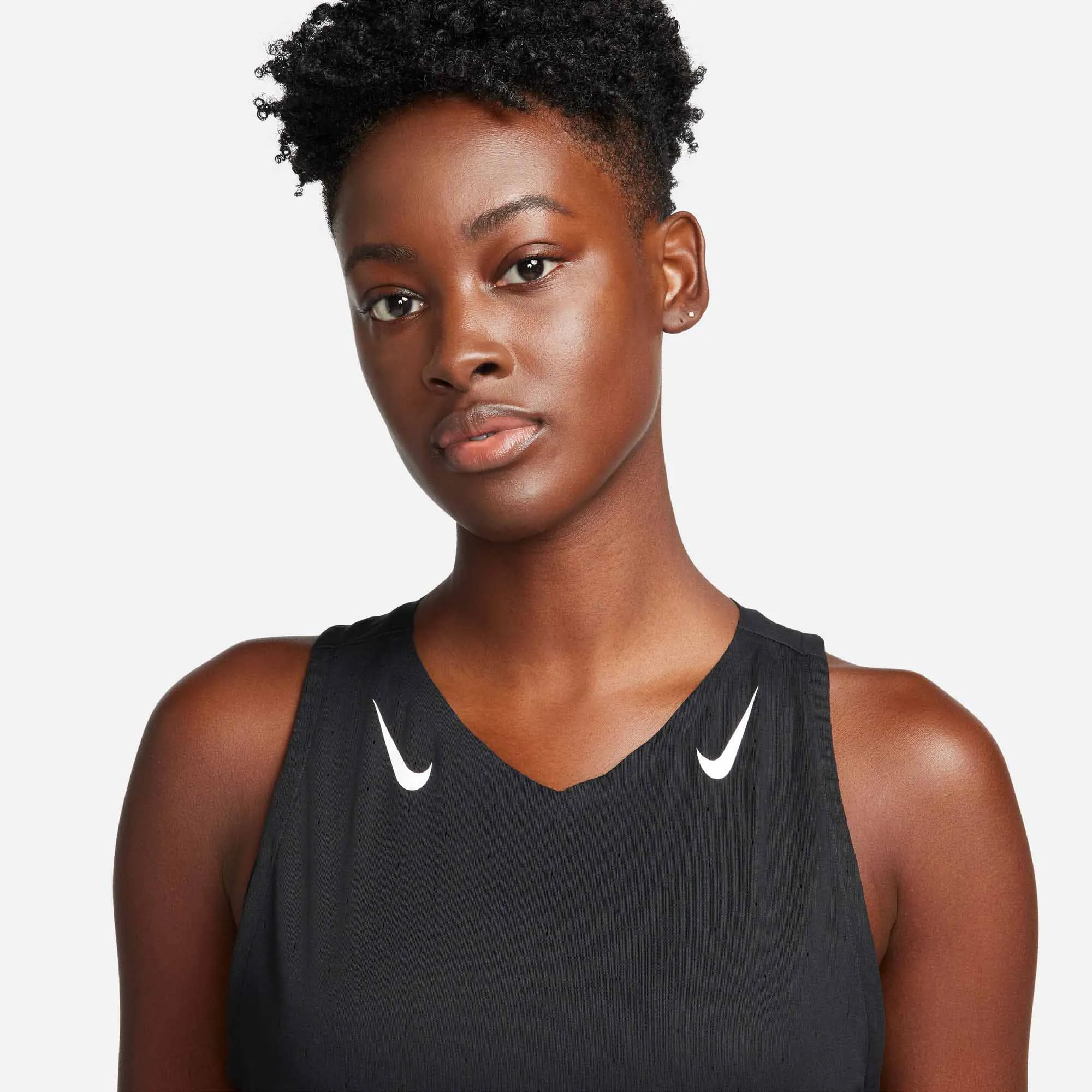 Nike | Women's AeroSwift Dri-FIT ADV Running Singlet - Black/White