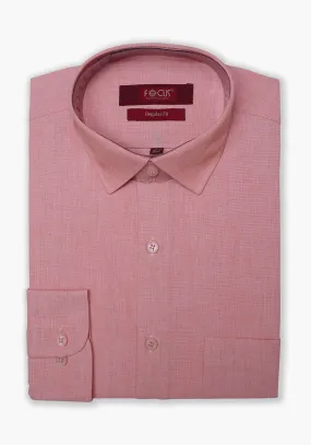 Pink Textured Dress Shirt