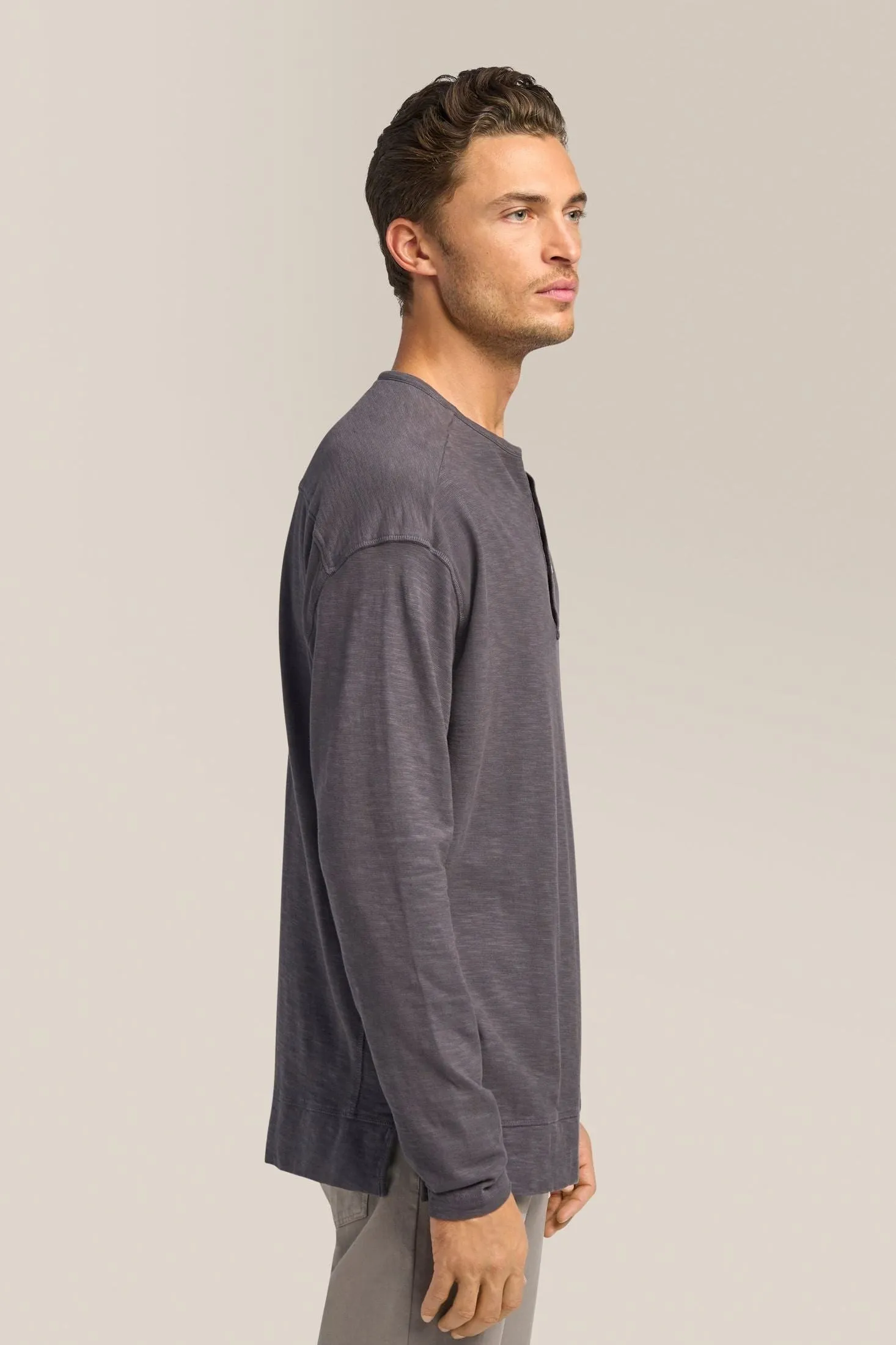 Relaxed Henley | Cotton