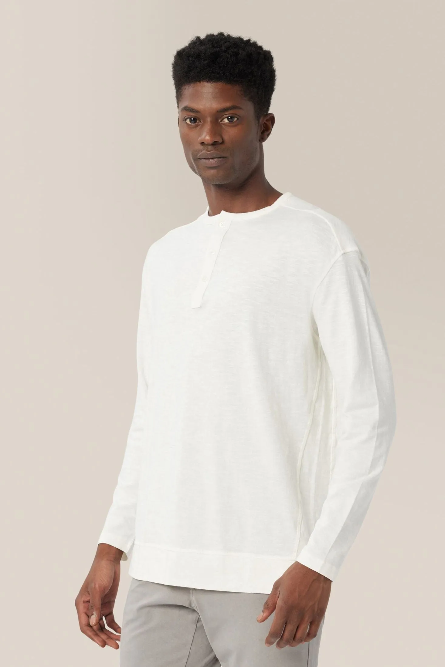 Relaxed Henley | Cotton