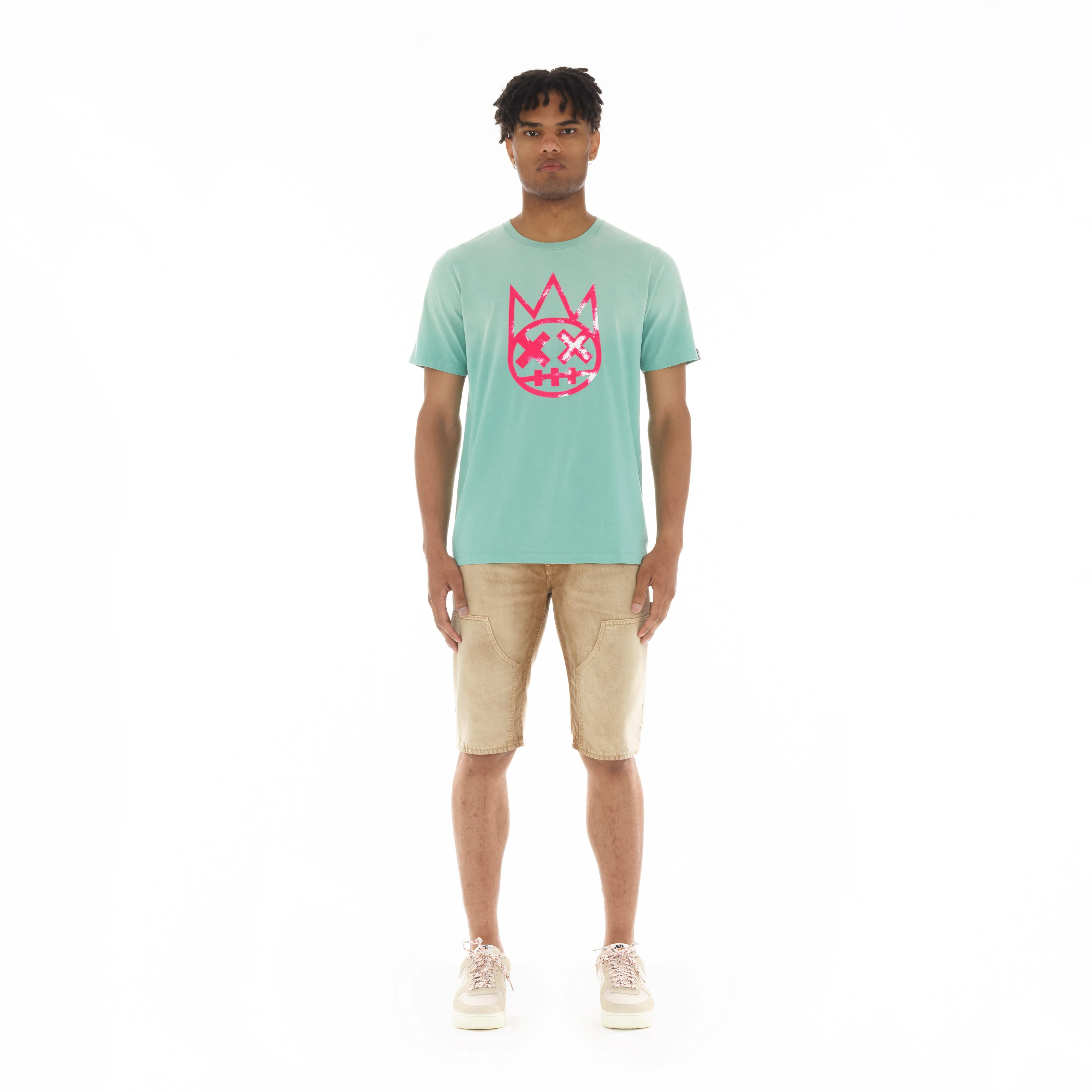 SHIMUCHAN LOGO SHORT SLEEVE CREW NECK TEE IN VINTAGE MINT