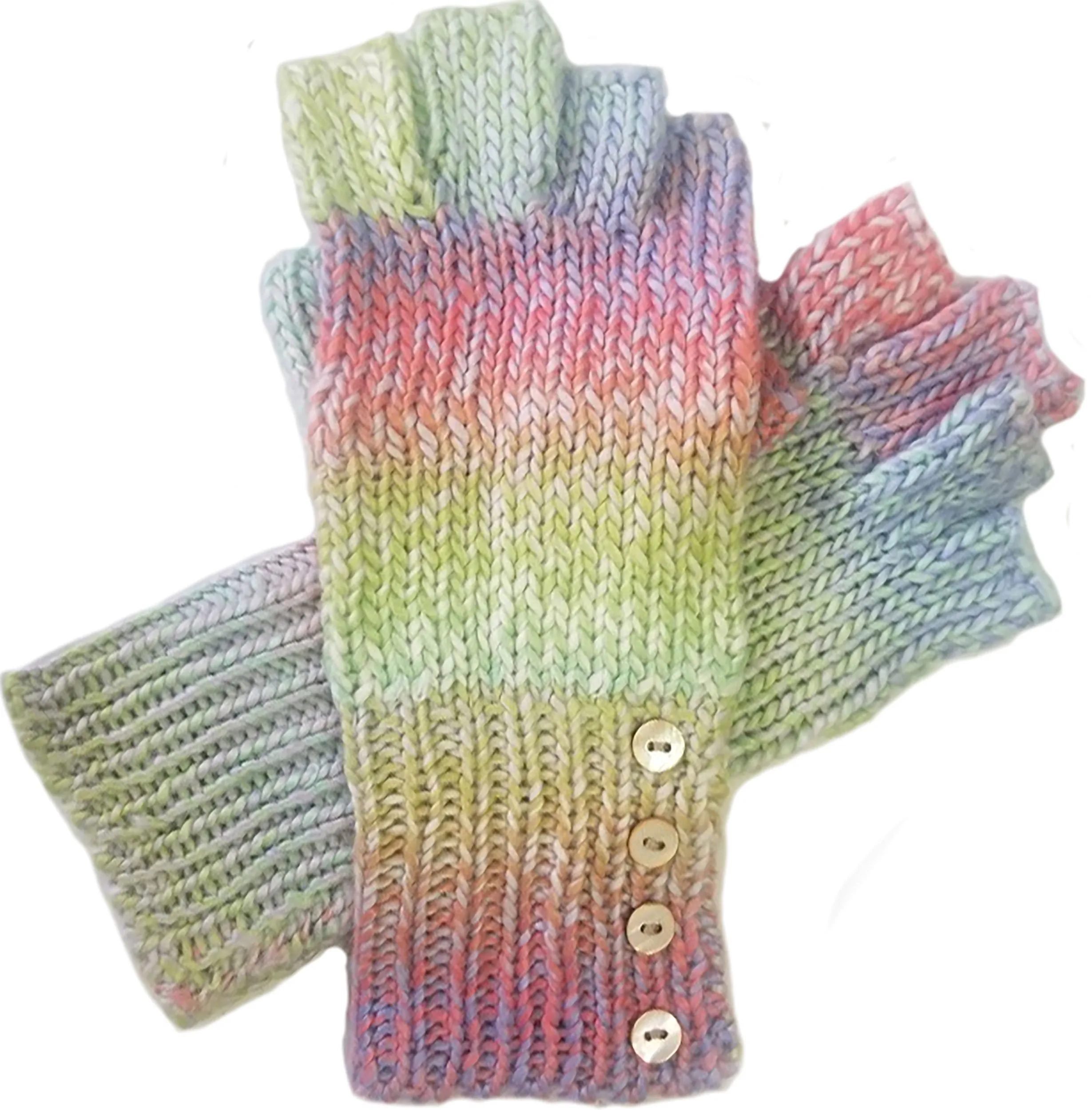 Space Dye Knit Fingerless Glove