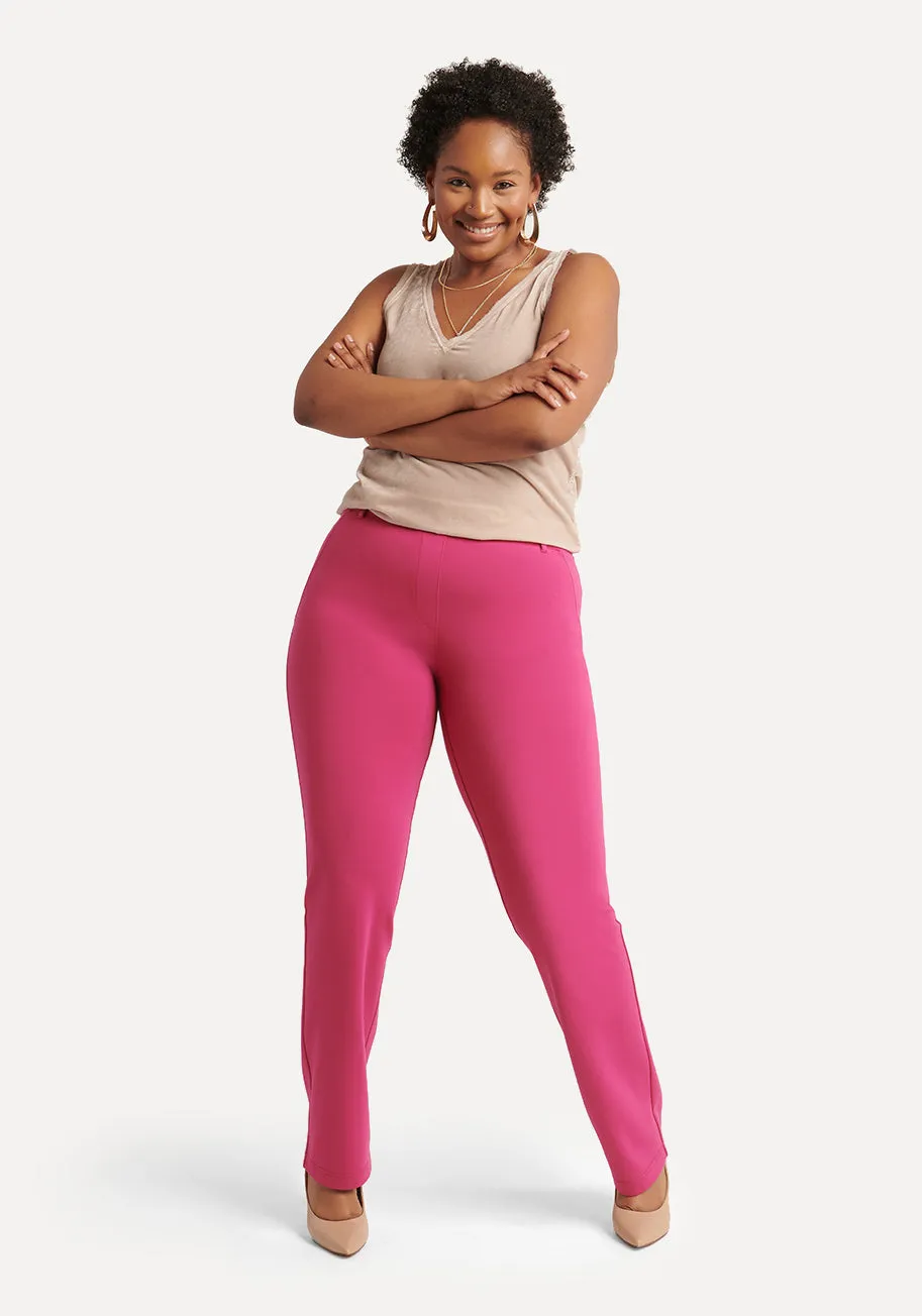 Straight Leg | Two-Pocket Straight-Leg Dress Pant Yoga Pants (Cactus Flower)