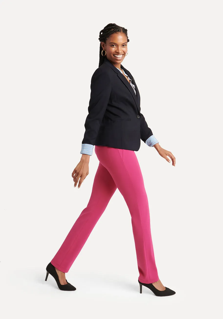 Straight Leg | Two-Pocket Straight-Leg Dress Pant Yoga Pants (Cactus Flower)