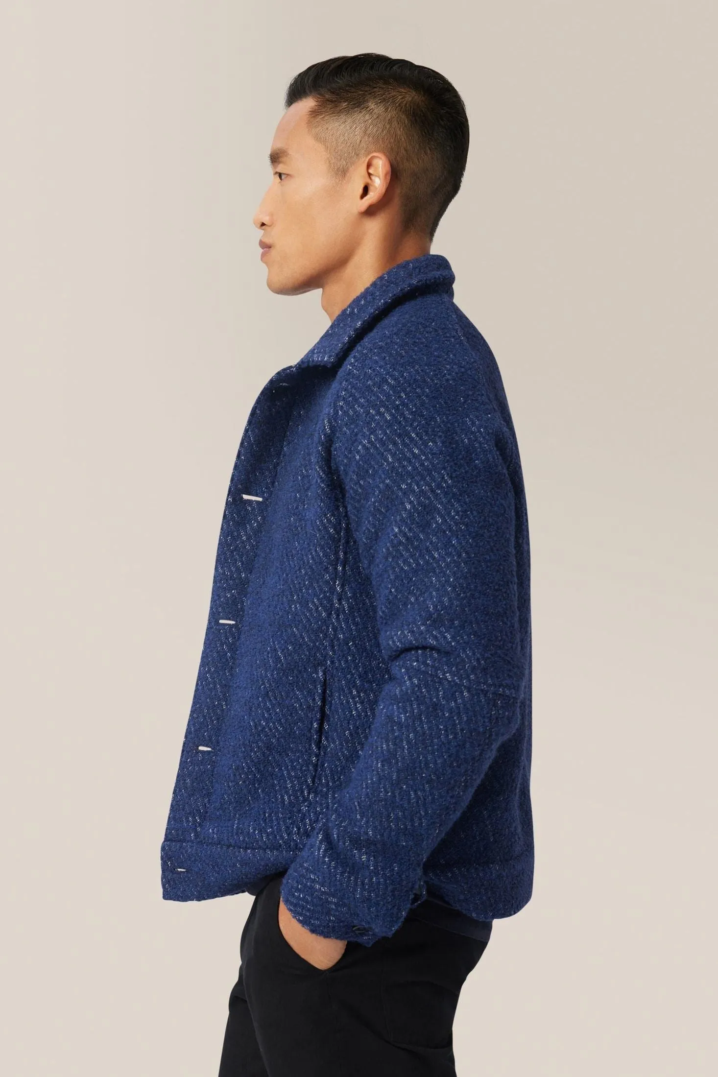 Textured Shirt Jacket | Recycled Polyester