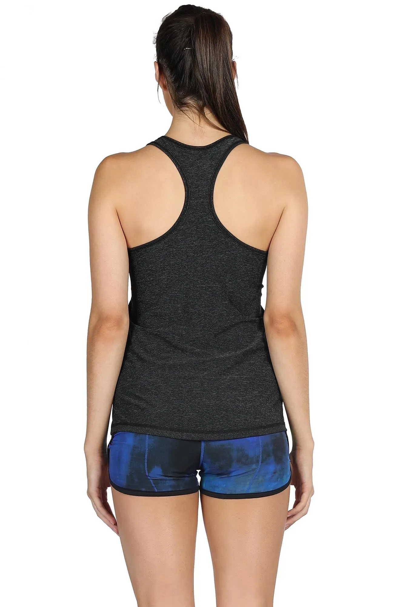 TK9-P icyzone Activewear Running Workouts Clothes Yoga Racerback Tank Tops for Women (Pack of 3)