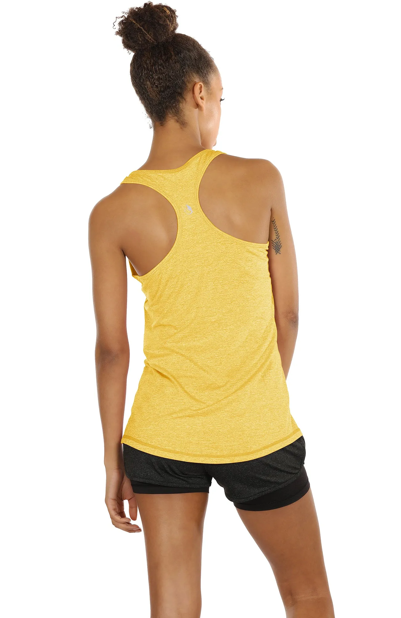 TK9-P icyzone Activewear Running Workouts Clothes Yoga Racerback Tank Tops for Women (Pack of 3)