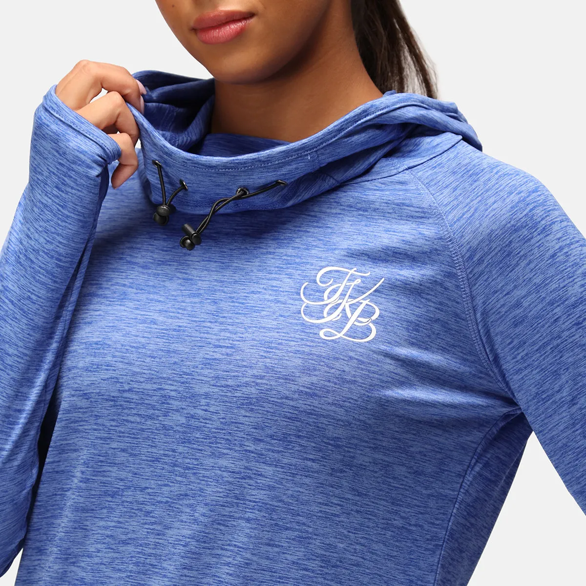 TKB Sky Blue Cowl Neck Hoodie