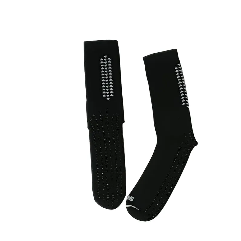 TRS technical football socks   leg warmers P644 P777 black