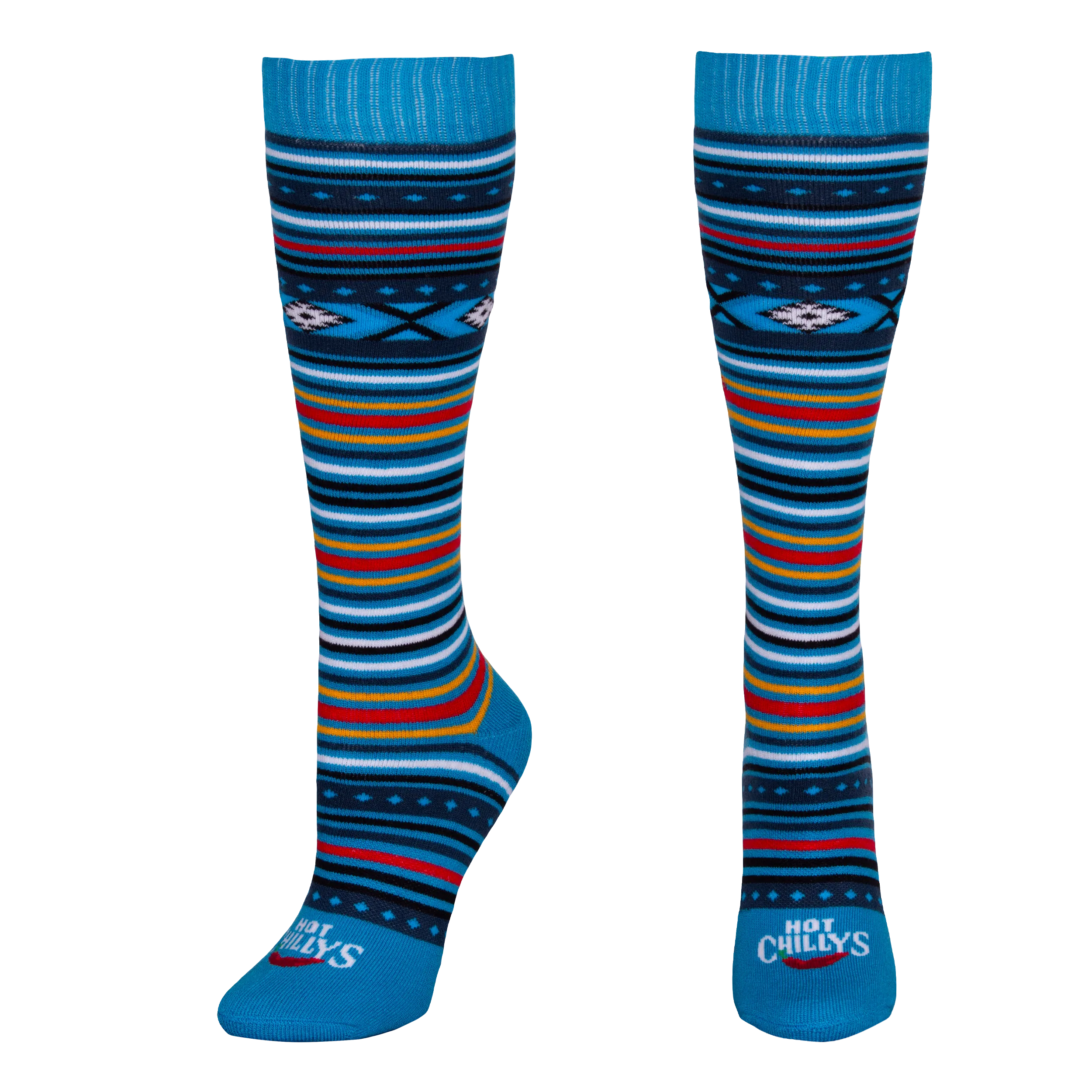 Women's Mid Volume Sock - Serape Blue