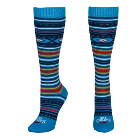 Women's Mid Volume Sock - Serape Blue